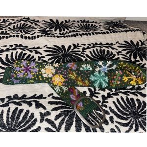 Embroidered Flower + Snowflake Belt